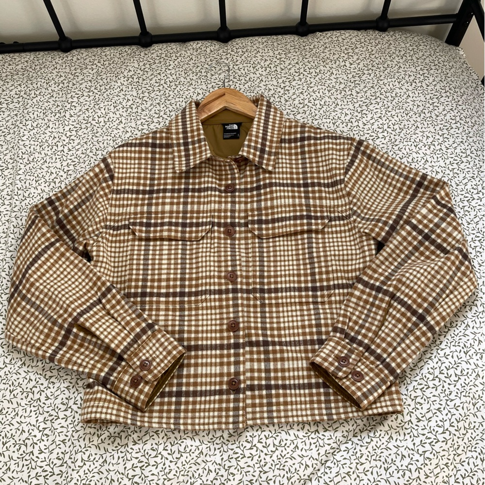 The North Face Brown VALLEY FLANNEL SHIRT - WOMEN'S
